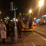 Four young men clung to the back of tram 4, 6