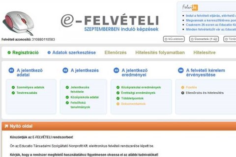 Felvételi dokumentumok pótlása