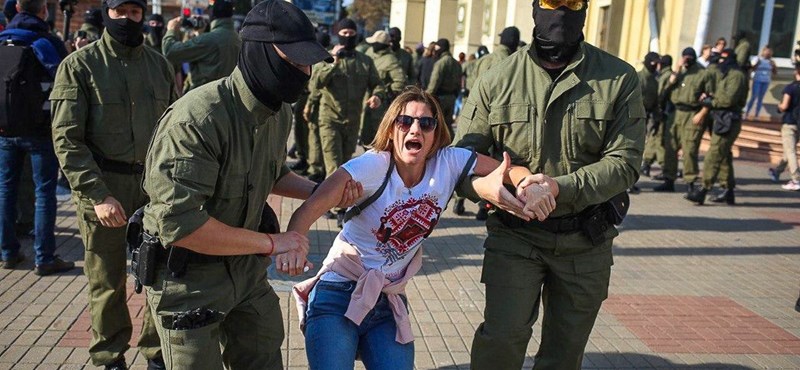 Women's protest against Lukashenko