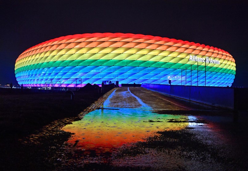 ¿Por qué es poco probable que la UEFA entre en la iluminación del arco iris en el estadio de Múnich?